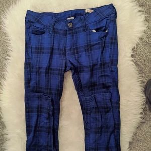 Blue Plaid Arizona Jeans